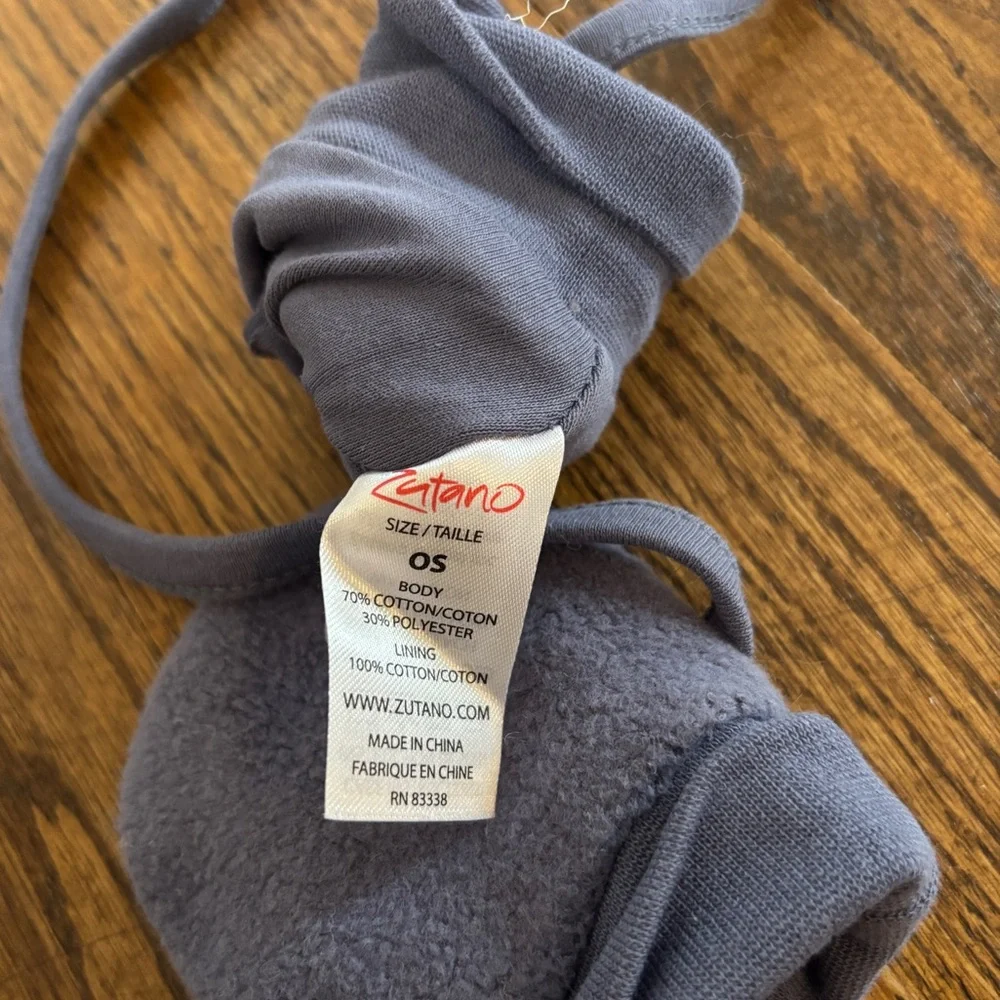 Zutano Cozie Fleece Mittens in Denim Navy